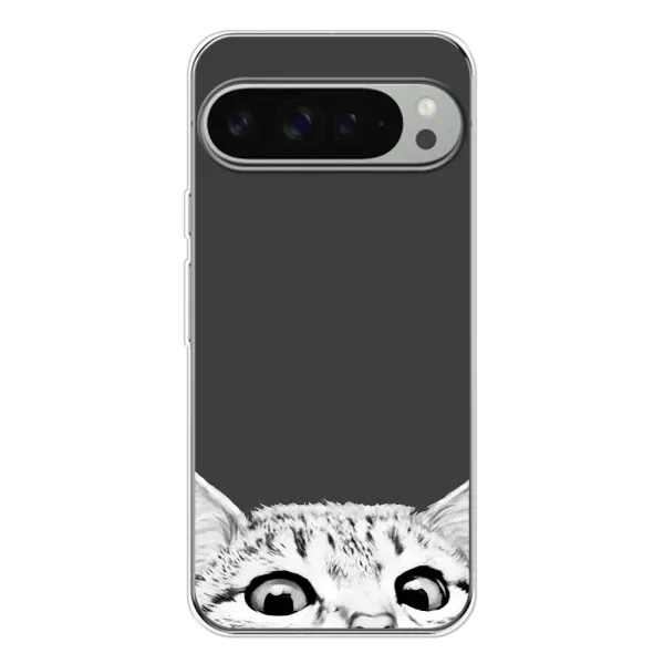 Чехол с принтом «Выглядывает кот» для Google Pixel 9 Pro XL Чехол с принтом «Выглядывает кот» для Google Pixel 9 Pro XL
