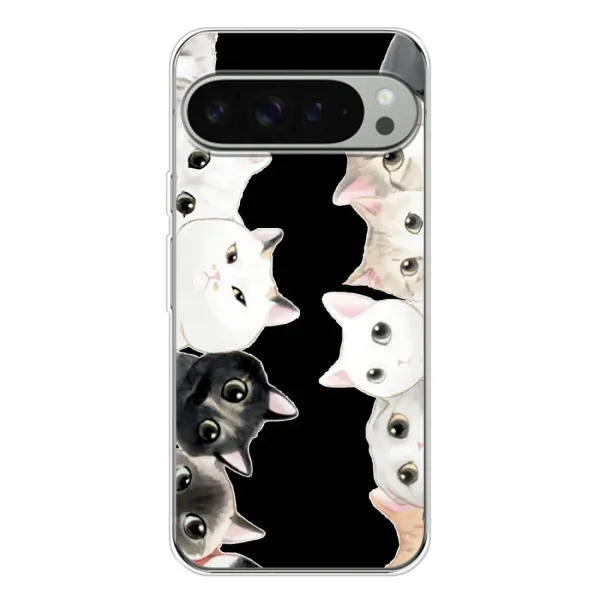 Чехол с принтом «Взгляд котов» для Google Pixel 9 Pro XL Чехол с принтом «Взгляд котов» для Google Pixel 9 Pro XL