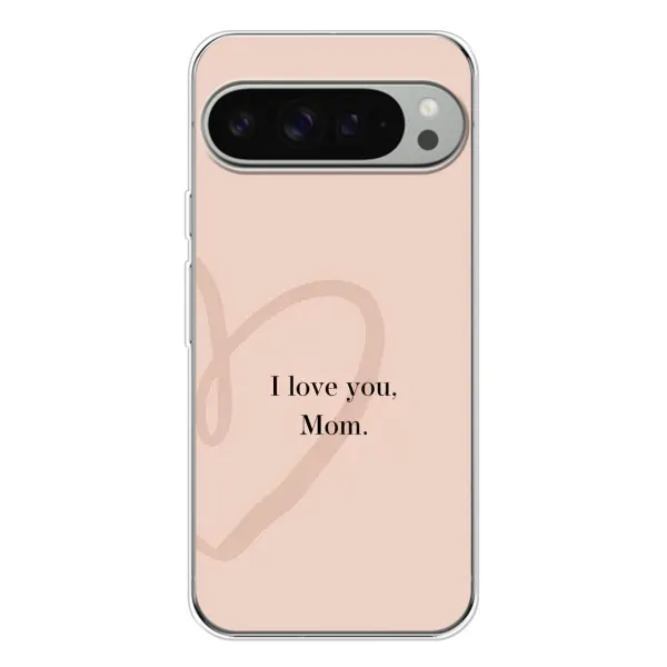 Чехол с принтом «Сердце маме» для Google Pixel 9 Pro XL Чехол с принтом «Сердце маме» для Google Pixel 9 Pro XL