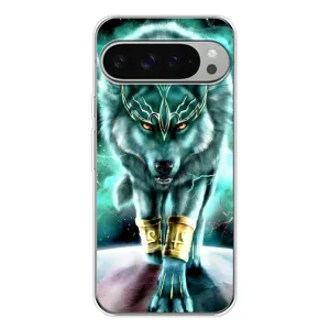 Защитные чехлы для Пиксель 9 Про ХЛ (AlphaPrint) (ХИТ продаж) ВОЛК