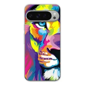 Чохол з картинкою ЛЕВ для Google Pixel 9 Pro XL (VPrint) (Яскравий Лев)