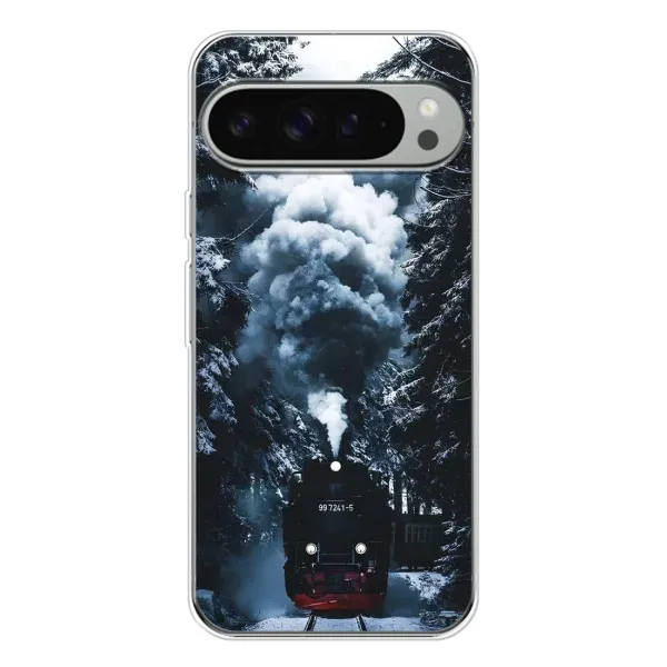 Чехол с принтом «Зимний поезд» для Google Pixel 9 Pro XL