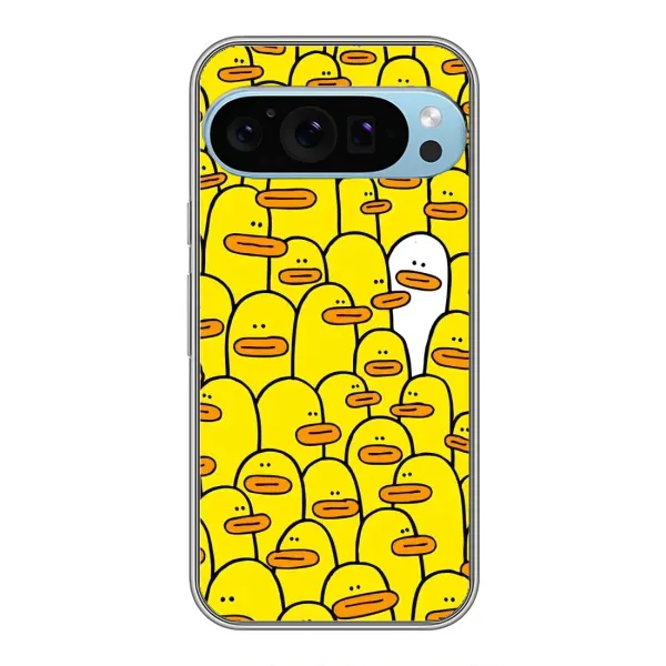 Чохол з принтом «Біла уточка» для Google Pixel 9 Pro Чохол з принтом «Біла уточка» для Google Pixel 9 Pro