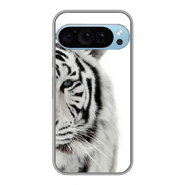 Чохол з принтом «Білий Тигр» для Google Pixel 9 Pro