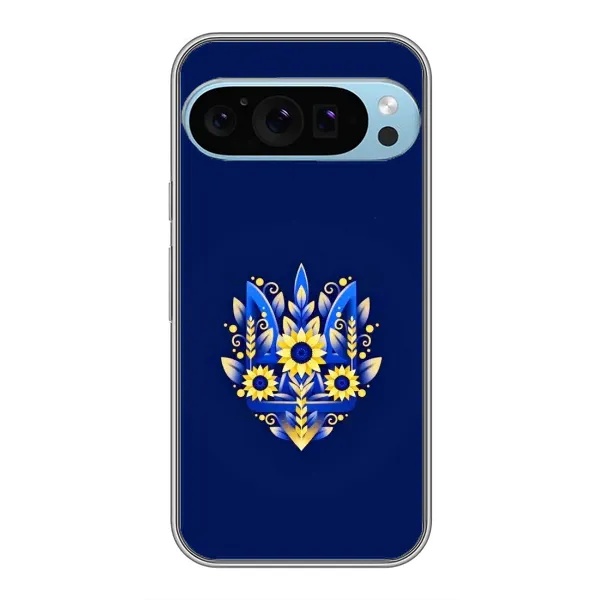 Чохол з принтом «Квітковий Герб» для Google Pixel 9 Pro