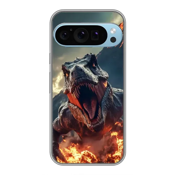 Чохол з принтом «Вогняний динозавр» для Google Pixel 9 Pro Чохол з принтом «Вогняний динозавр» для Google Pixel 9 Pro