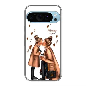 Чохол з друком для Google Pixel 9 Pro - (Мама з дитинкою) (AlphaPrint) (Донька і мама)
