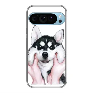 Чехлы с собаками для Google Pixel 9 Pro (VPrint) (Довольный Хаски)