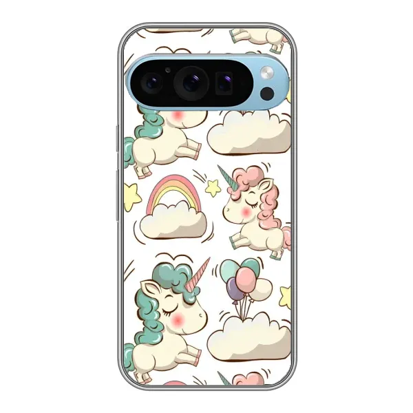 Чохол з принтом «Єдиноріжки» для Google Pixel 9 Pro Чохол з принтом «Єдиноріжки» для Google Pixel 9 Pro