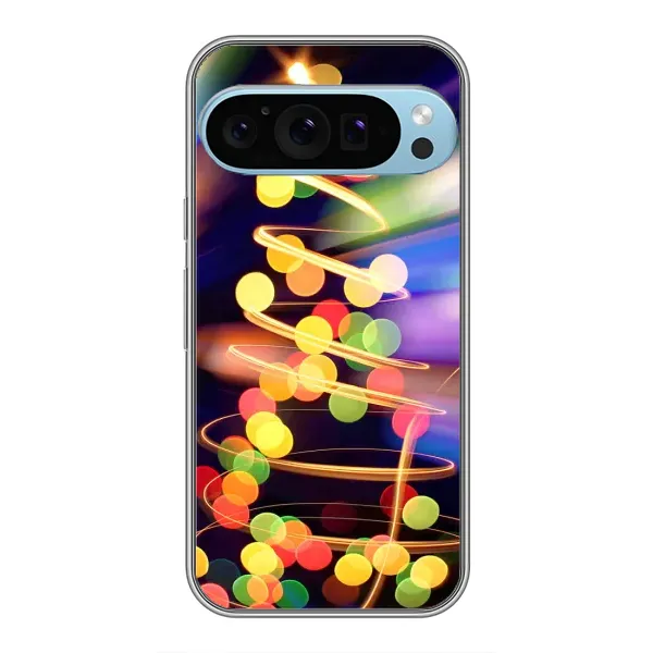 Чехол с принтом «Елка с гирлянд» для Google Pixel 9 Pro Чехол с принтом «Елка с гирлянд» для Google Pixel 9 Pro