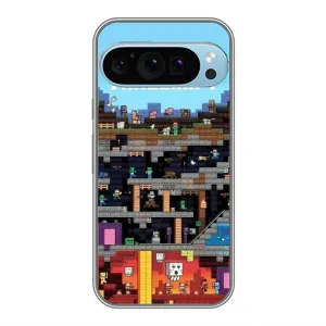 Чохол Майнкрафт на Google Pixel 9 Pro (AlphaPrint) Minecraft (фон Minecraft)