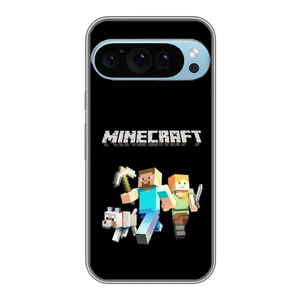 Чохол з принтом «герої Minecraft» для Google Pixel 9 Pro Чохол з принтом «герої Minecraft» для Google Pixel 9 Pro