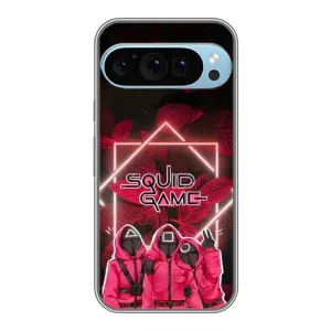 Чохол Гра в кальмара для Google Pixel 9 Pro (Охоронці Гра кальмара)