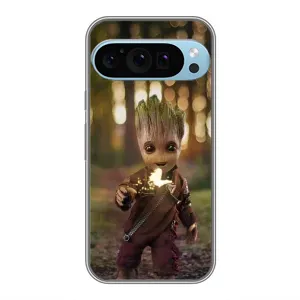 Чехол МАРВЕЛ для Гугл Пиксель 9 Про (AlphaPrint) (I am Groot)