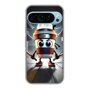 Чехол с мемом Тралалело тралала на Google Pixel 9 Pro (Капучино асасино)