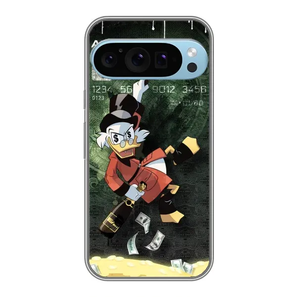 Чехол с принтом «Карточка Скруджа» для Google Pixel 9 Pro