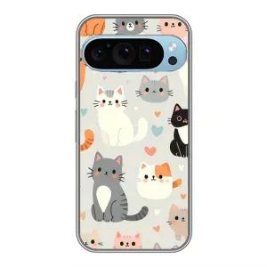Чохол з малюнком кіт на Google Pixel 9 Pro (Колаж котів)