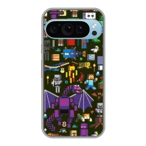 Чохол Майнкрафт на Google Pixel 9 Pro (AlphaPrint) Minecraft (Колаж Майнкрафт)