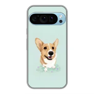 Чехлы с собаками для Google Pixel 9 Pro (VPrint) (Корги)