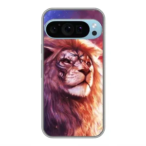 Чехол со Львом для Google Pixel 9 Pro (VPrint) (Красочный Лев)
