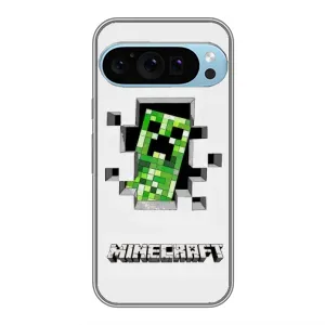 Чохол Майнкрафт на Google Pixel 9 Pro (AlphaPrint) Minecraft (кріпер Майнкрафт)