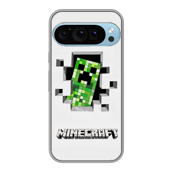 Чохол з принтом «кріпер Майнкрафт» для Google Pixel 9 Pro Чохол з принтом «кріпер Майнкрафт» для Google Pixel 9 Pro