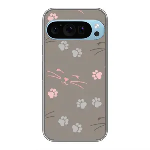 Чохол з малюнком кіт на Google Pixel 9 Pro (Лапи і вуса)