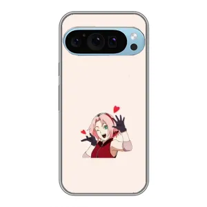 Чехлы Персонажи Аниме Наруто для Google Pixel 9 Pro (AlphaPrint) (Лайк Сакура)