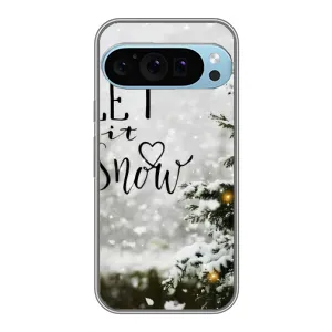 Новорічні, Святкові Чохли для Google Pixel 9 Pro - 2024 год (Let it snow)