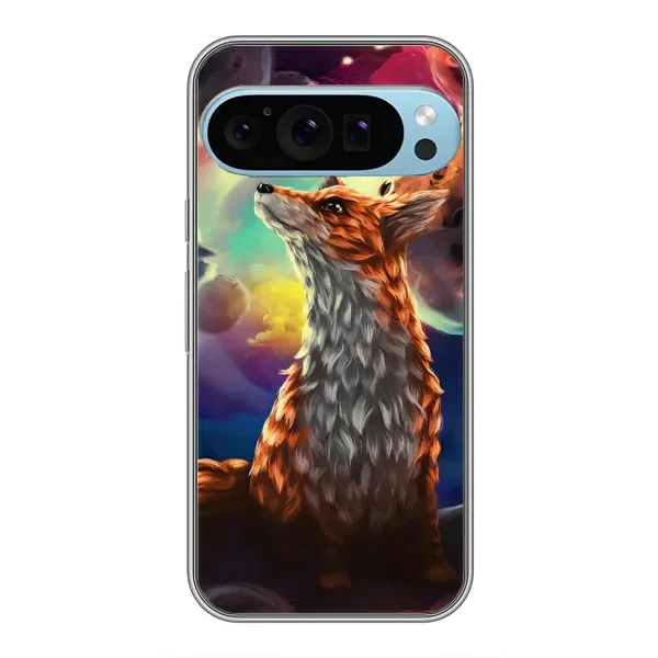 Чехол с принтом «Лисица в космосе» для Google Pixel 9 Pro Чехол с принтом «Лисица в космосе» для Google Pixel 9 Pro