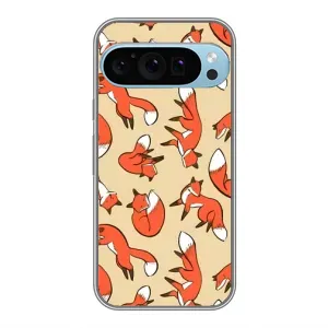 Чехлы с картинкой Лисички для Google Pixel 9 Pro (VPrint) (Лисички)