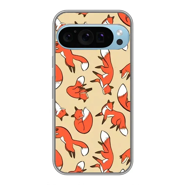 Чехол с принтом «Лисички» для Google Pixel 9 Pro Чехол с принтом «Лисички» для Google Pixel 9 Pro