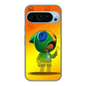 Чехол для Google Pixel 9 Pro Бравл Старс (VPrint) (Мальчик Леон)