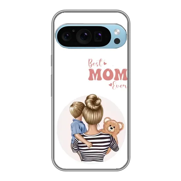 Чохол з принтом «Мама і син» для Google Pixel 9 Pro