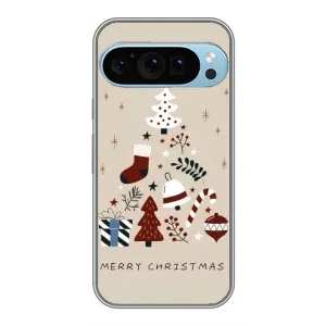 Рождественские, Праздничные Чехлы для Гугл Пиксель 9 Про (Merry Christmas)