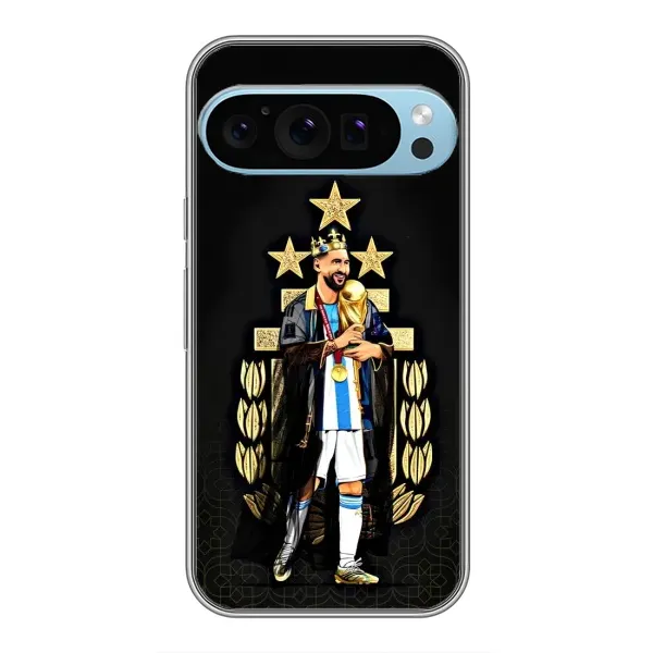 Чохол з принтом «Мессі Король» для Google Pixel 9 Pro