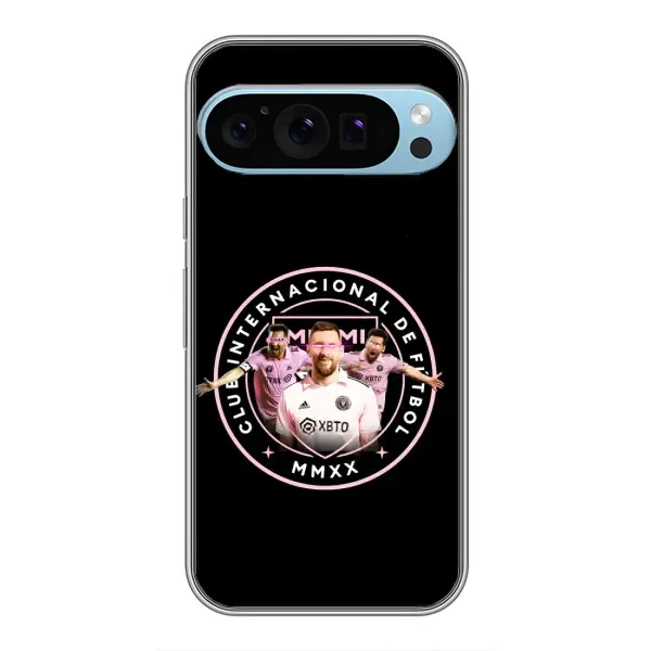 Чохол з принтом «Мессі в лого» для Google Pixel 9 Pro Чохол з принтом «Мессі в лого» для Google Pixel 9 Pro
