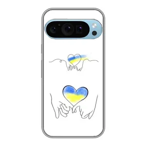 Чехол для Патриота Украины Google Pixel 9 Pro - (AlphaPrint) (Мир Украине)
