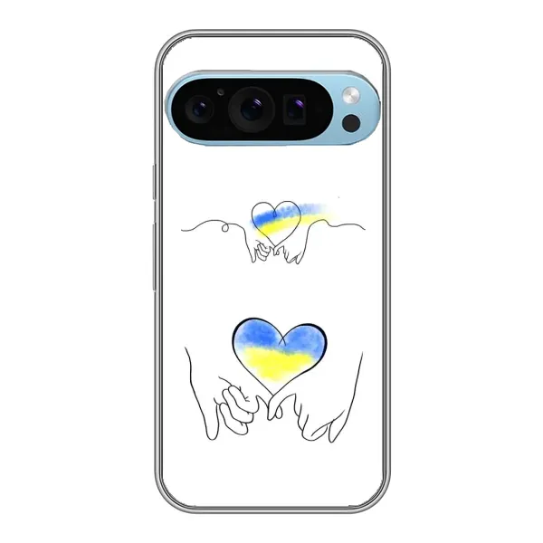 Чехол с принтом «Мир Украине» для Google Pixel 9 Pro