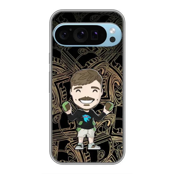 Чехол с принтом «Mister Beast» для Google Pixel 9 Pro