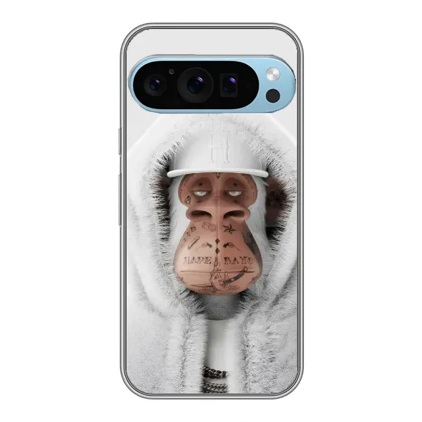 Чохол з принтом «мавпа NFT в тату» для Google Pixel 9 Pro