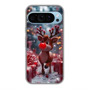 Яскравий чохол для Google Pixel 9 Pro з Зимові Оленята (Олень серед подарунків)