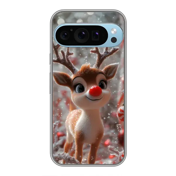 Чохол з принтом «Олень з носом» для Google Pixel 9 Pro