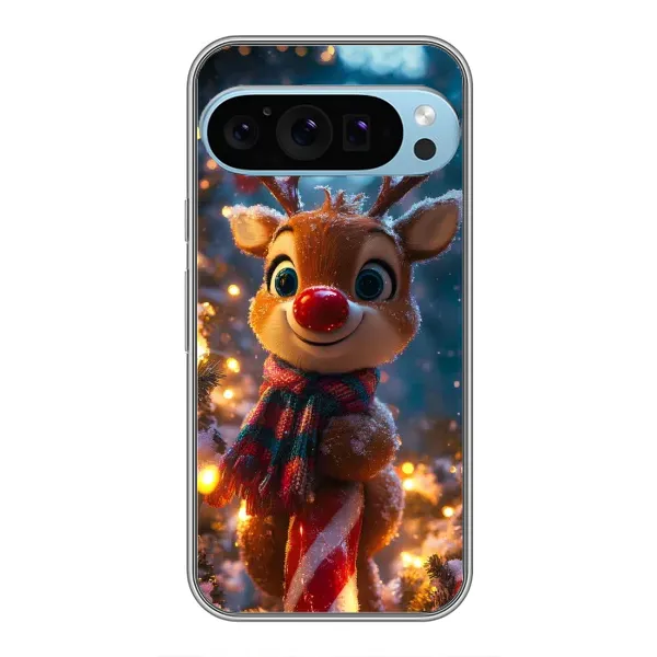 Чохол з принтом «Олень з шарфом» для Google Pixel 9 Pro