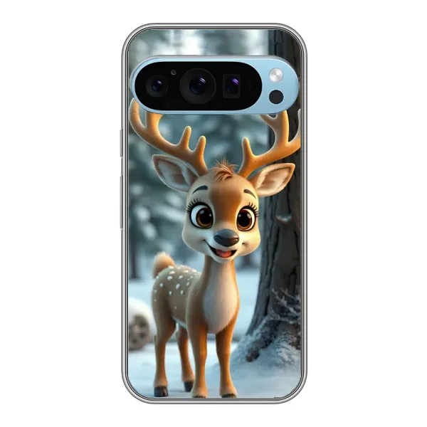 Чохол з принтом «Оленятко в лісі» для Google Pixel 9 Pro
