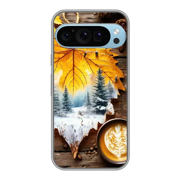 Чохол з принтом «Осінньо-зимова кава» для Google Pixel 9 Pro Чохол з принтом «Осінньо-зимова кава» для Google Pixel 9 Pro