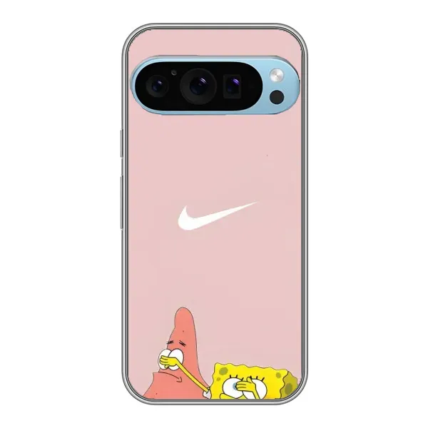 Чохол з принтом «Патрік і Губка» для Google Pixel 9 Pro
