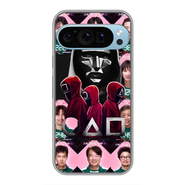 Чохол з принтом «Учасники Гра кальмара» для Google Pixel 9 Pro