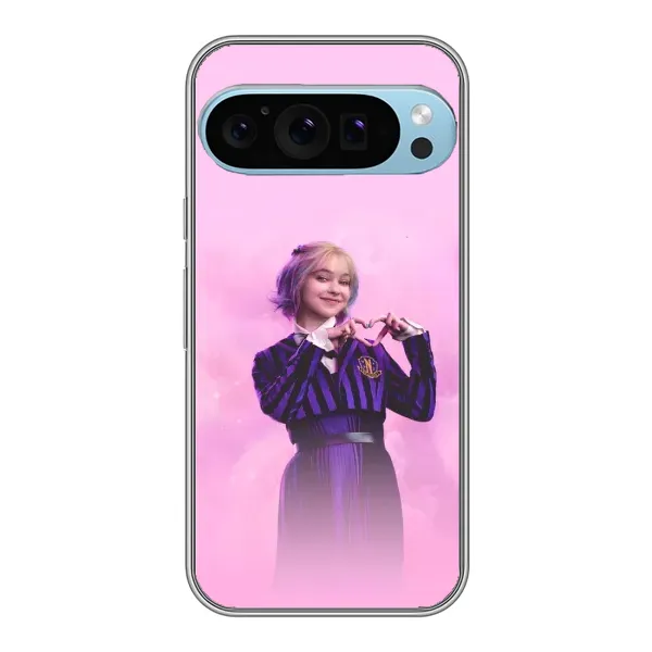Чехол с принтом «Яркая Энид Уэнздей» для Google Pixel 9 Pro