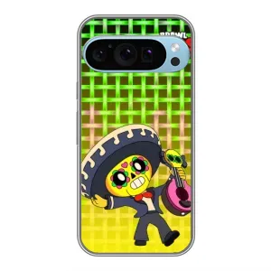 Чехлы Brawl Stars для Google Pixel 9 Pro (AlphaPrint) (Поко в самбреро)